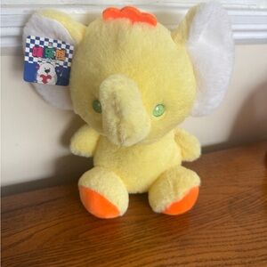 Yellow Plush Elephant Toy